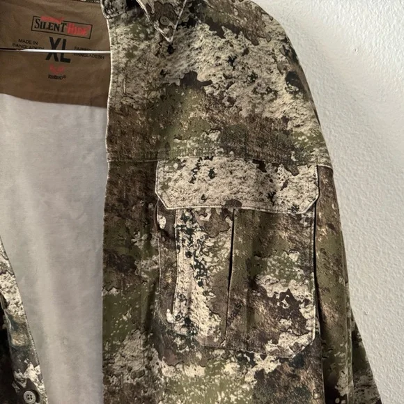REDHEAD Silent-Hide Camo Button-Down Shirt XL True Timber Strata Outdoor Utility - Picture 12 of 16